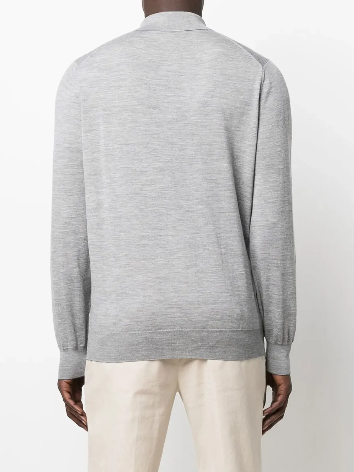 Brunello Cucinelli ニットポロシャツ - グレー - 画像4