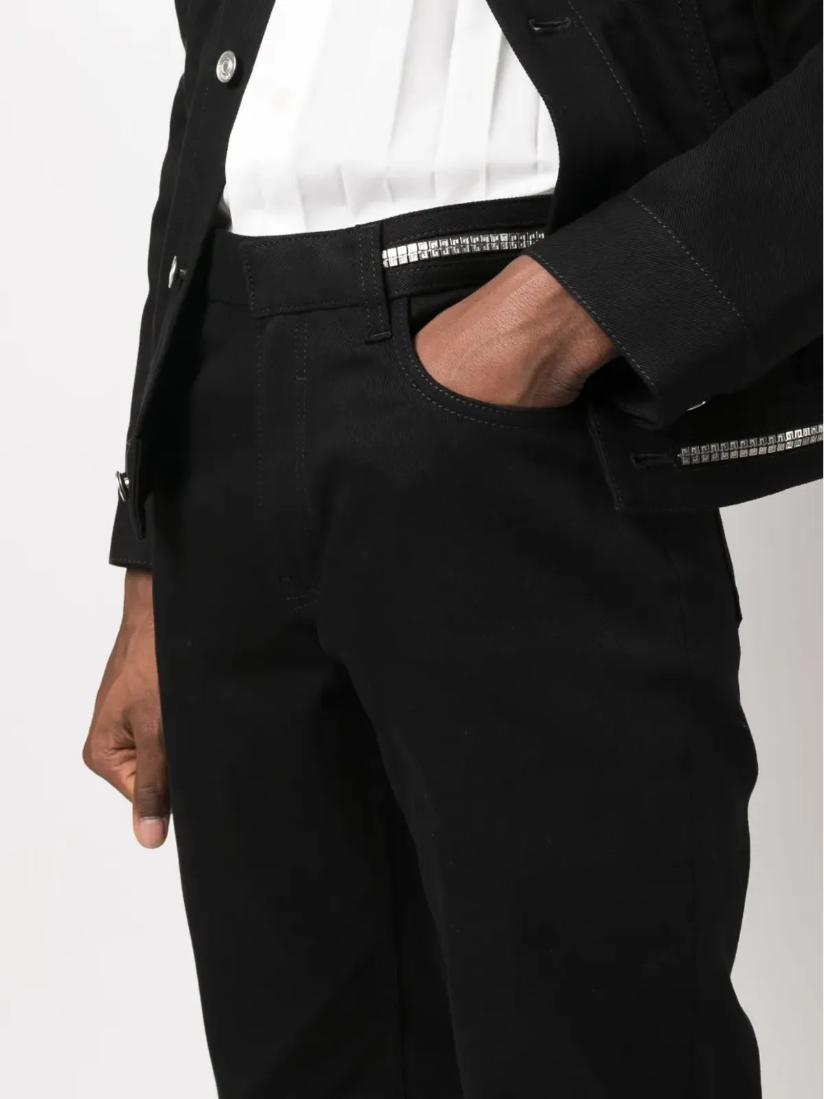 Givenchy 4Gチェーン装飾のスキニージーンズ - 画像5