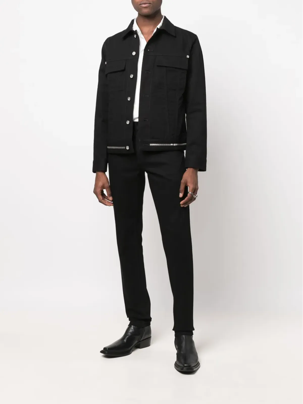 Givenchy 4Gチェーン装飾のスキニージーンズ - 画像2
