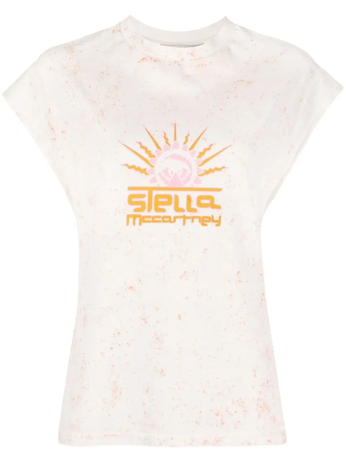 Stella McCartney グラフィックプリント キャップスリーブ Tシャツ - White - 画像1