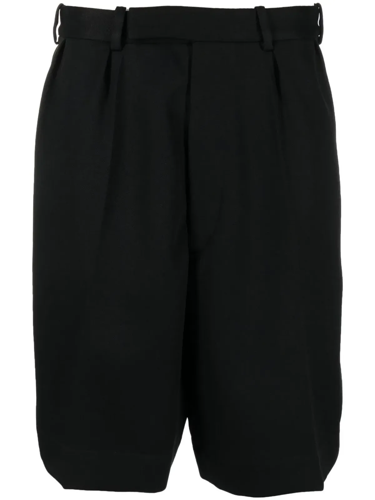 Raf Simons ミッドライズ ドロップクロッチ ショーツ - ブラック - 画像1