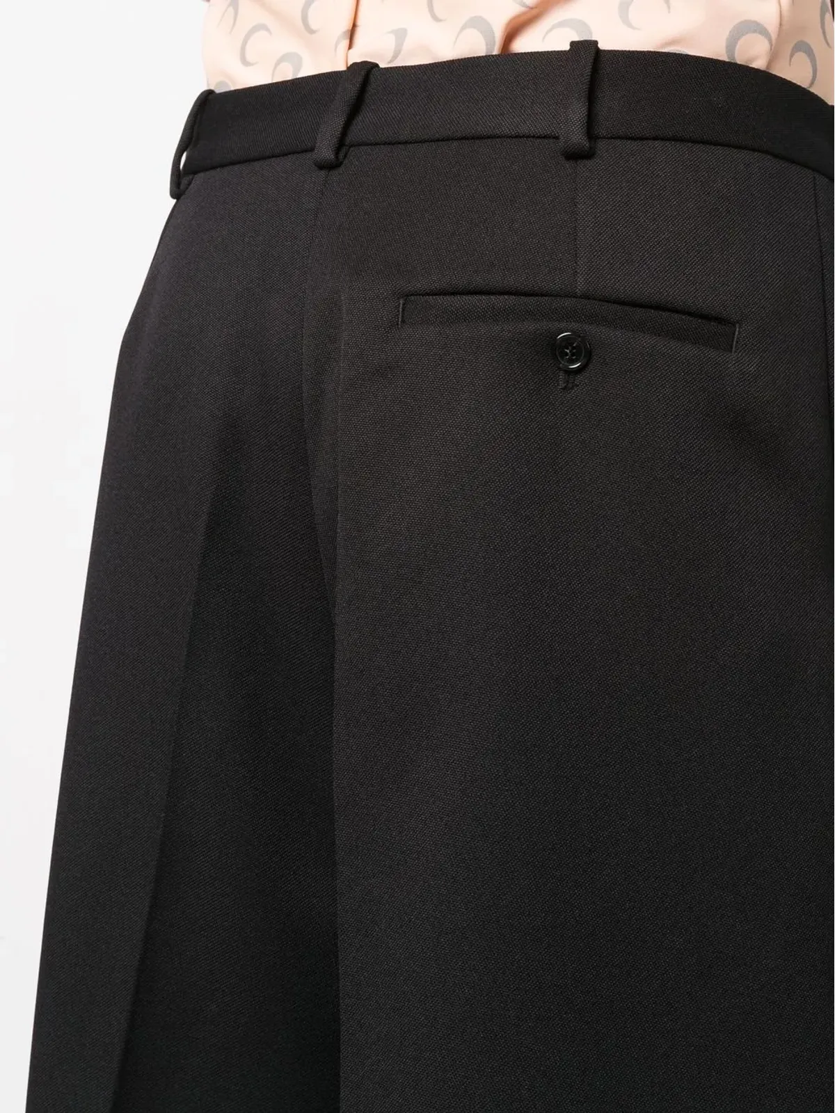 Raf Simons ミッドライズ ドロップクロッチ ショーツ - ブラック - 画像5