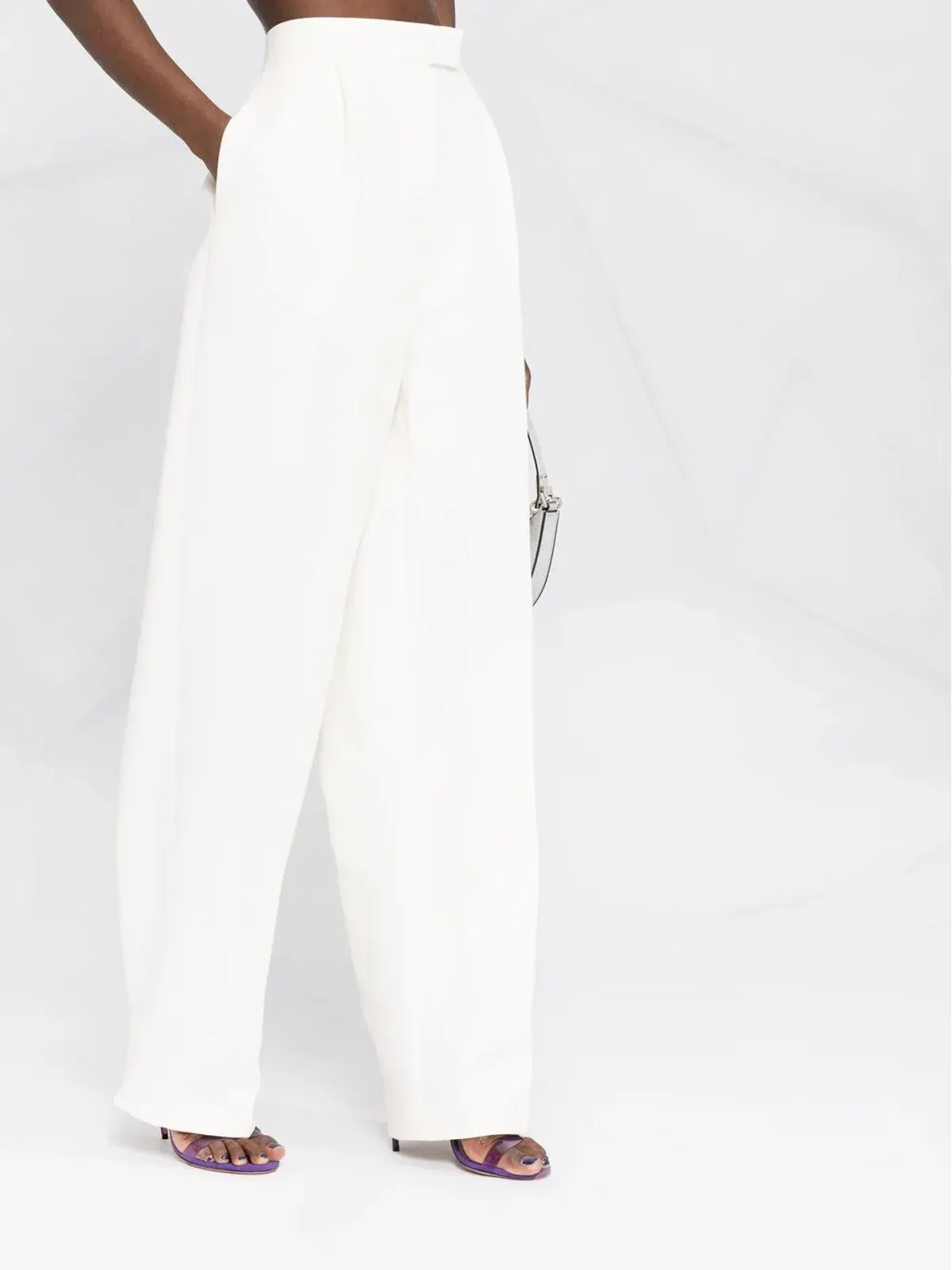 FENDI ストレートレッグ・ハイウエストパンツ - White - 画像3