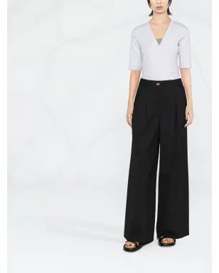 Brunello Cucinelli Vネック半袖トップス - サムネイル2