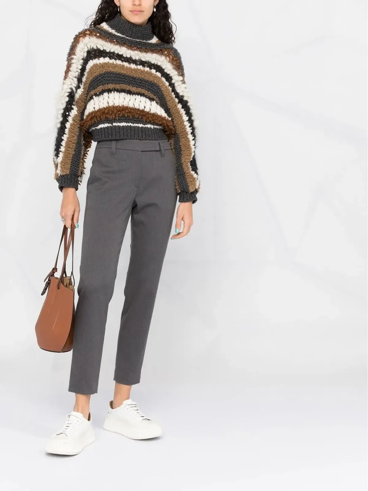 Brunello Cucinelli テーラード テーパードパンツ - グレー - 画像2