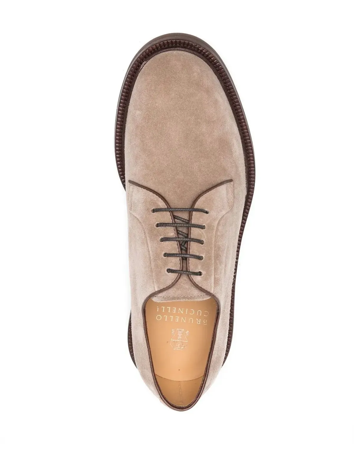 Brunello Cucinelli スエード ダービーシューズ - 画像4