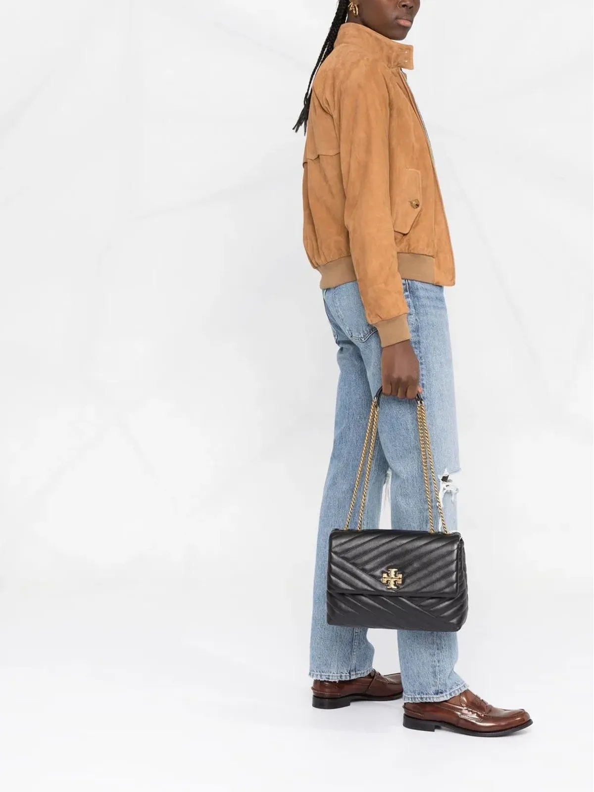 Tory Burch キラ Chevron コンバーチブル ショルダーバッグ - 画像2