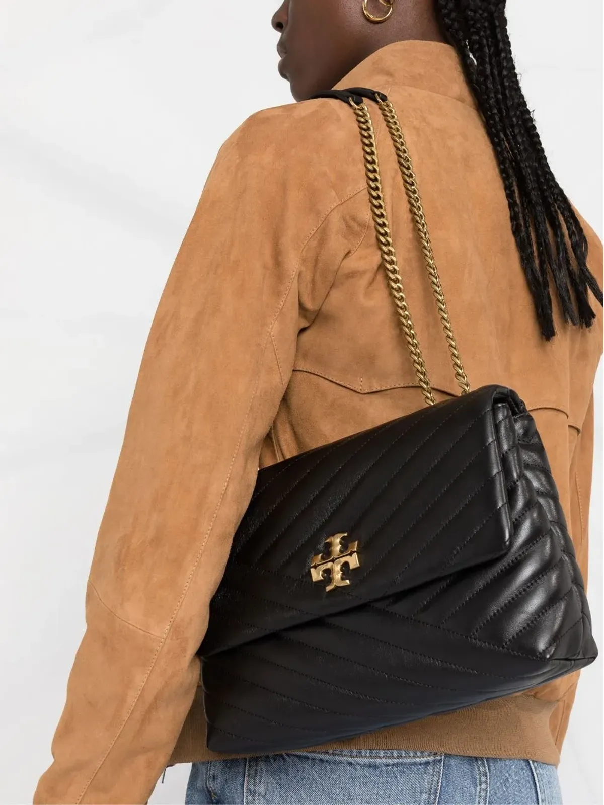 Tory Burch キラ Chevron コンバーチブル ショルダーバッグ - 画像3