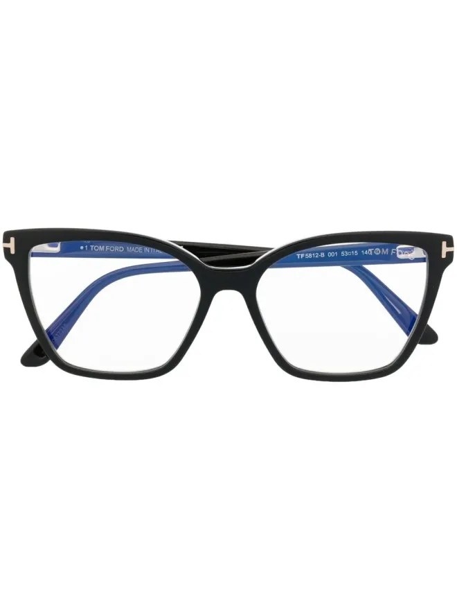 TOM FORD Eyewear TOM FORD Eyewear スクエア型眼鏡フレーム - ブラックの商品画像