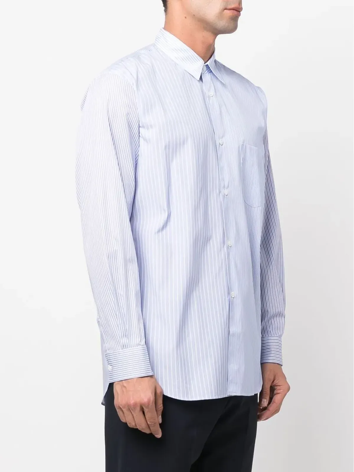 Comme Des Garçons Shirt Forever multi-stripe shirt - Blue - 画像3