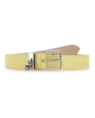 Alexander McQueen crocodile-effect leather belt - Neutrals - サムネイル1