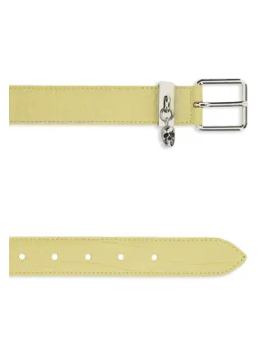 Alexander McQueen crocodile-effect leather belt - Neutrals - サムネイル2