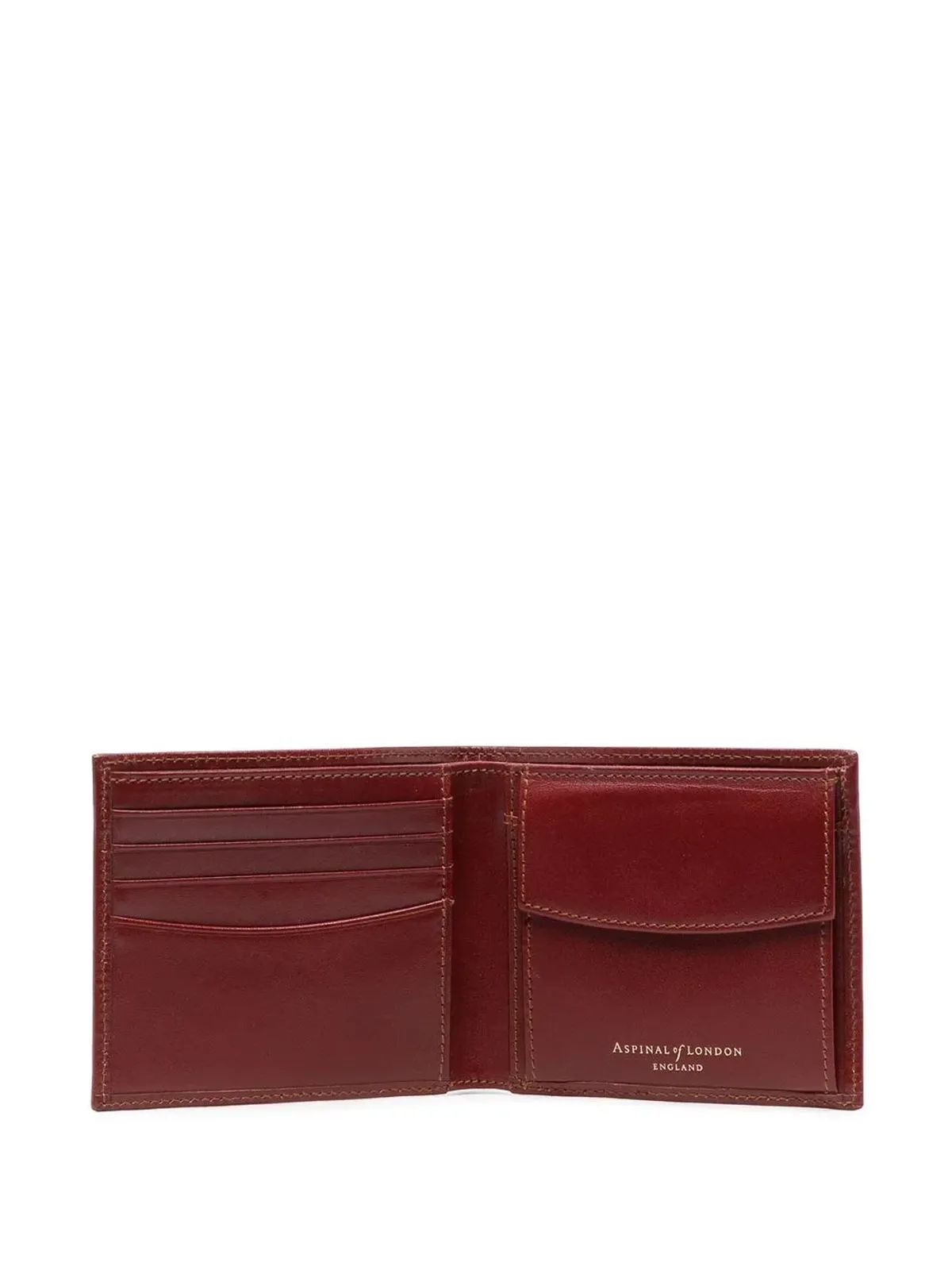 Aspinal Of London ロゴプレート折りたたみウォレット - レッド - 画像3