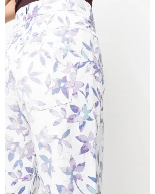 ISABEL MARANT 花柄プリントストレートレッグパンツ - サムネイル5