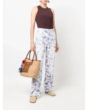 ISABEL MARANT 花柄プリントストレートレッグパンツ - サムネイル2