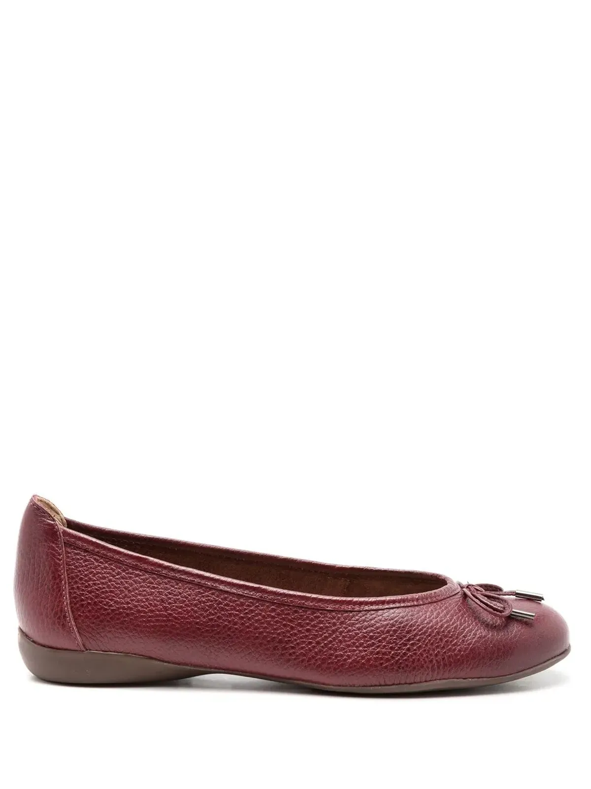 Sarah Chofakian France pebbled ballerina shoes - Red - 画像1