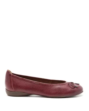 Sarah Chofakian France pebbled ballerina shoes - Red - サムネイル1