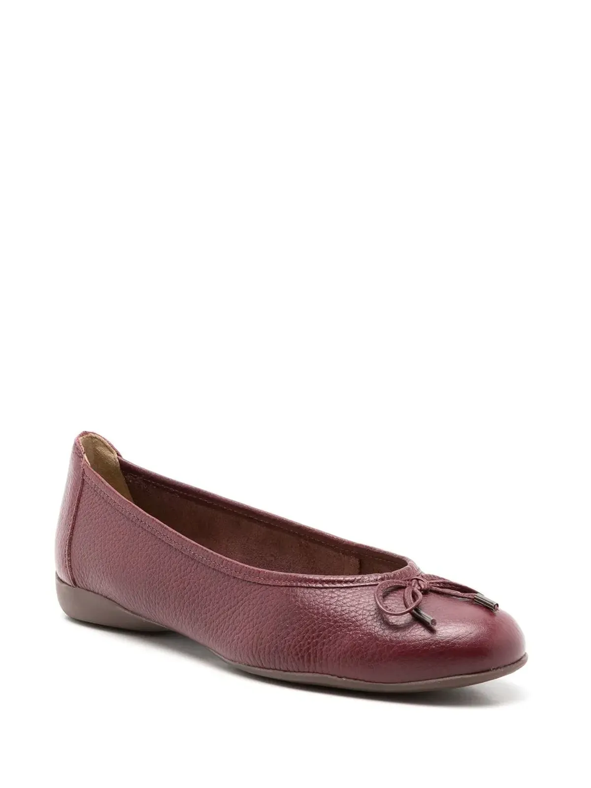 Sarah Chofakian France pebbled ballerina shoes - Red - 画像2