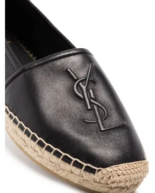 Saint Laurent エンボスロゴ レザー エスパドリーレ - サムネイル2