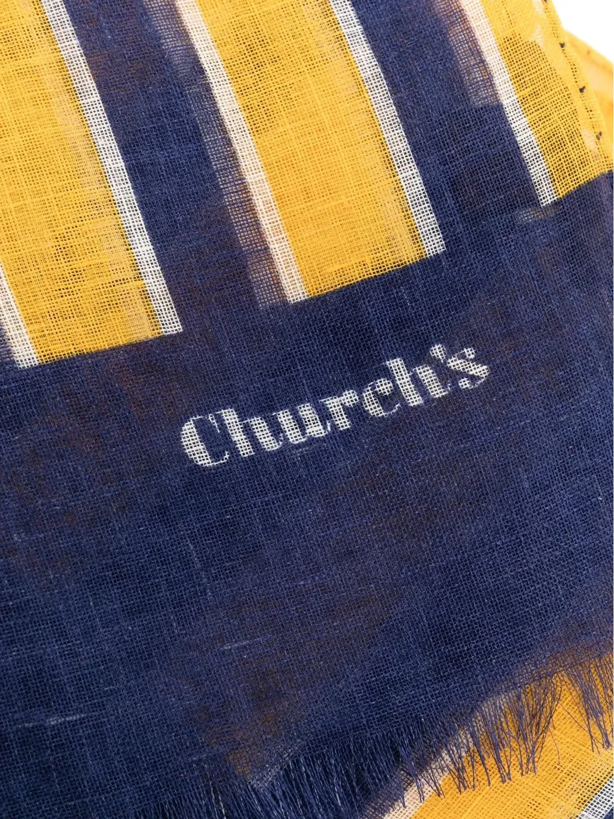 Church's ストライプリネン スカーフ - 画像3