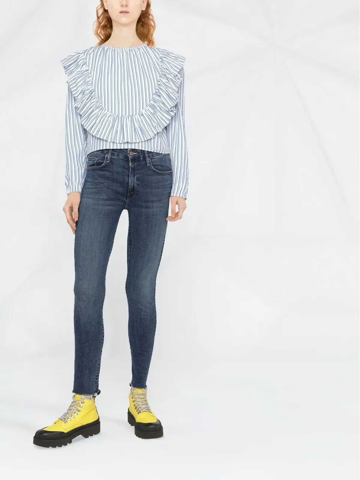 MOTHER distressed skinny jeans - Blue - 画像2