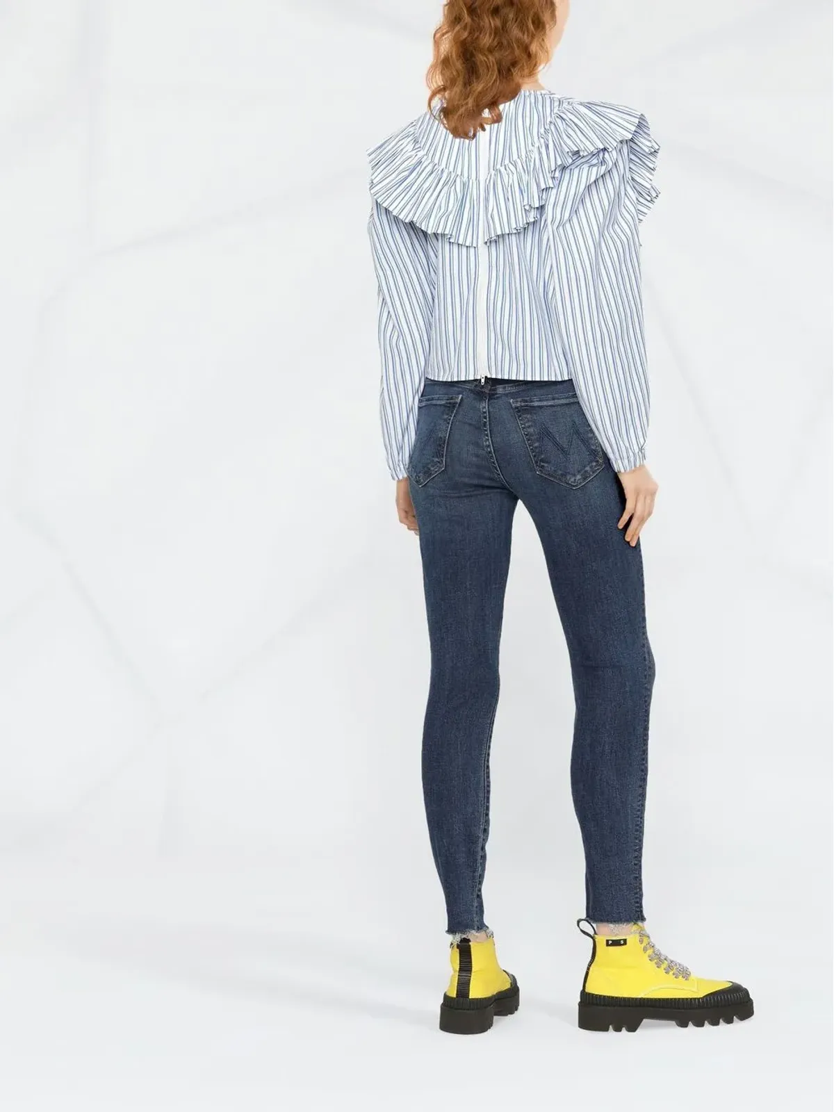 MOTHER distressed skinny jeans - Blue - 画像3