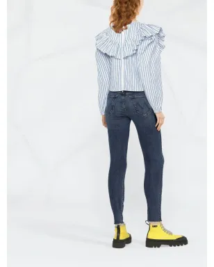 MOTHER distressed skinny jeans - Blue - サムネイル3