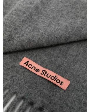 Acne Studios フリンジ付きウールスカーフ - サムネイル3