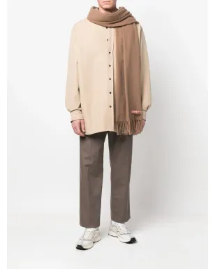 Acne Studios ロゴタグ フリンジエッジ スカーフ - サムネイル2
