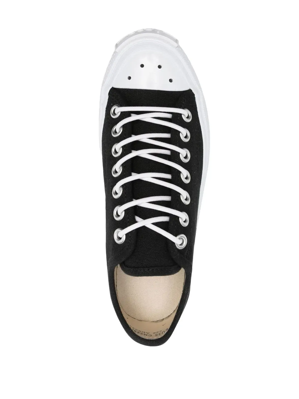 Acne Studios コントラストつま先キャップのロー・トップスニーカー - 画像4
