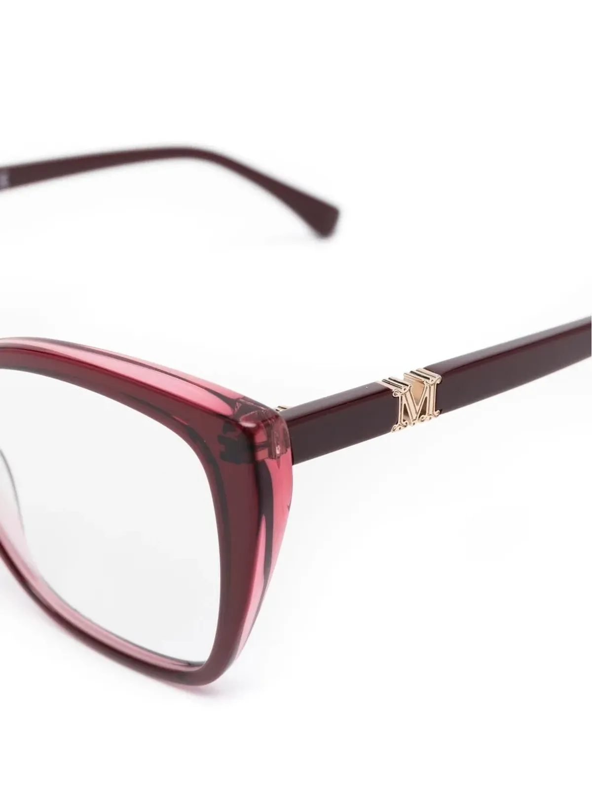 Max Mara Eyewear キャットアイフレーム眼鏡 - レッド - 画像3