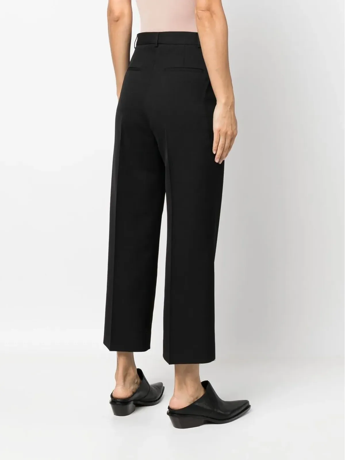 Acne Studios クロップドストレートパンツ - ブラック - 画像4