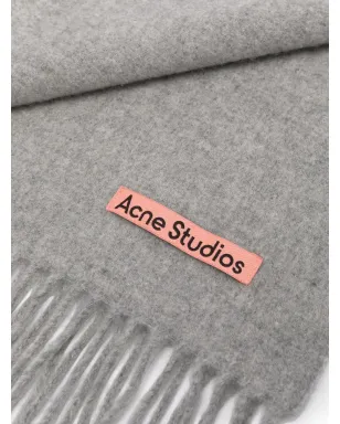Acne Studios オーバーサイズ フリンジ ウールスカーフ - サムネイル3