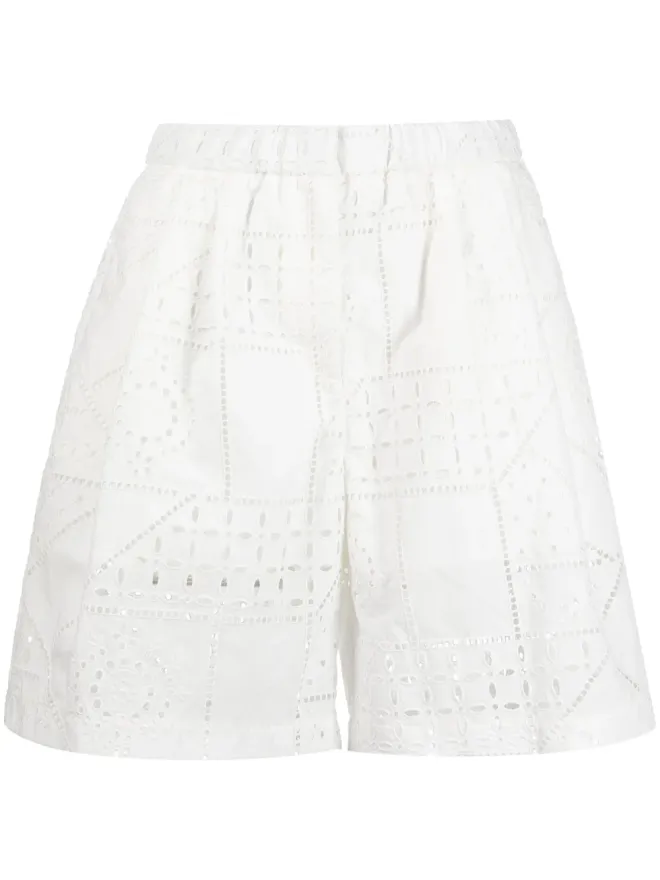 MSGM MSGM 全体パンチ穴デザインショーツの商品画像