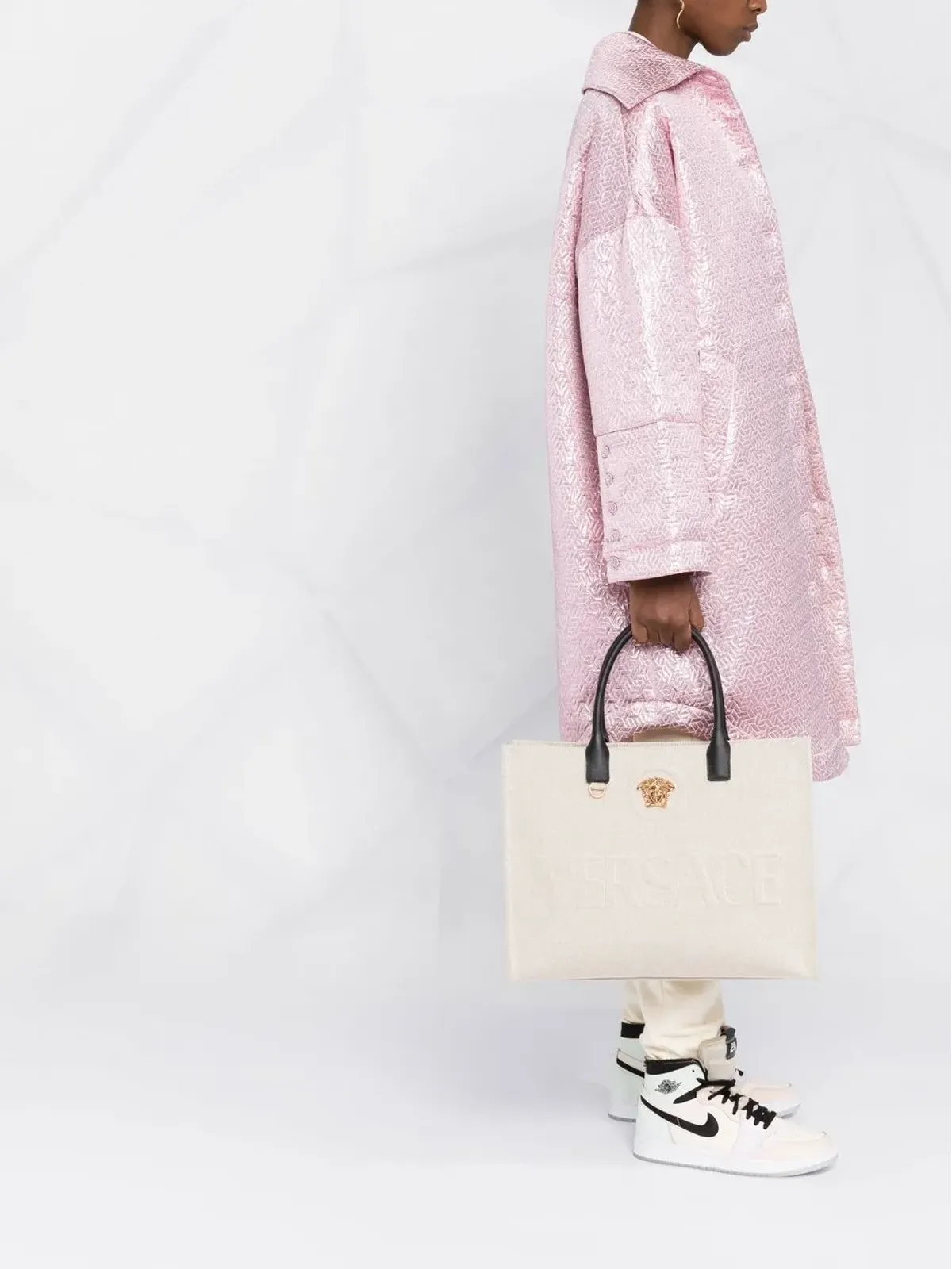 Versace ラ・メドゥーサ キャンバス トートバッグ - 画像2