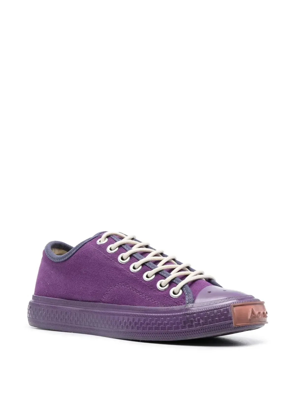 Acne Studios トーナル レースアップスニーカー - パープル - 画像2