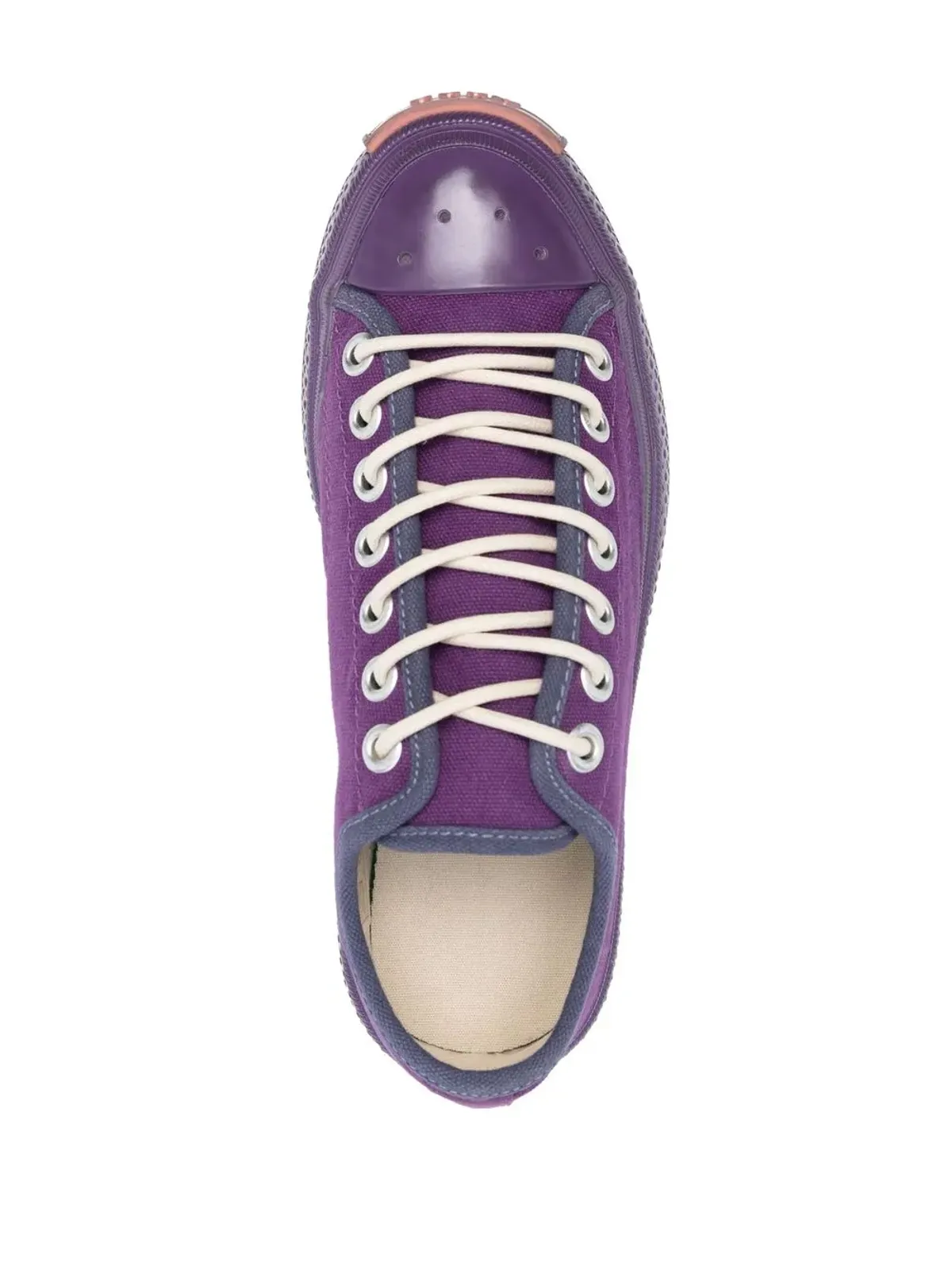 Acne Studios トーナル レースアップスニーカー - パープル - 画像4