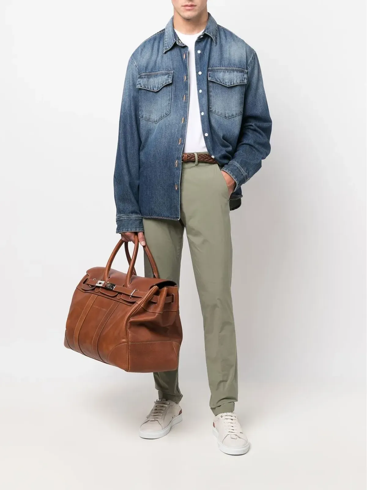 Briglia 1949 スリムフィット チノパンツ - 画像2
