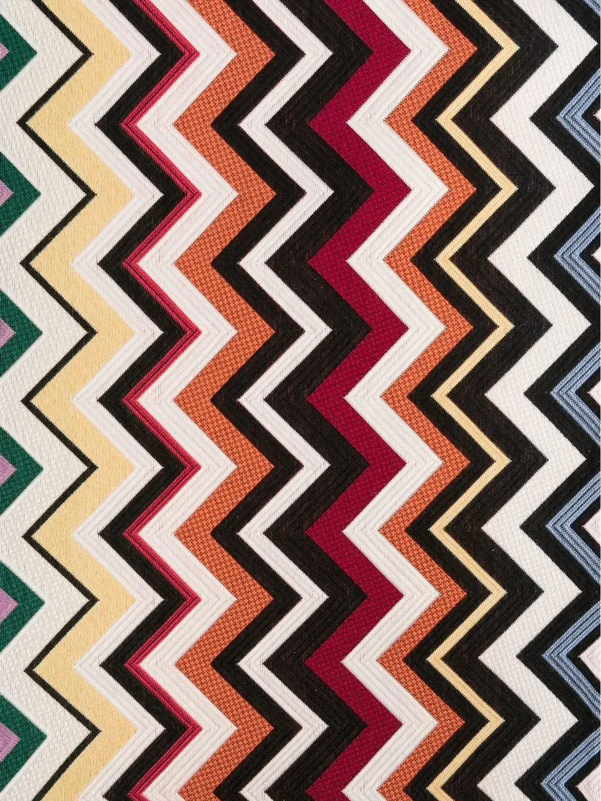 Missoni Home ストライプ長方形テーブルクロス ブラック - 画像2