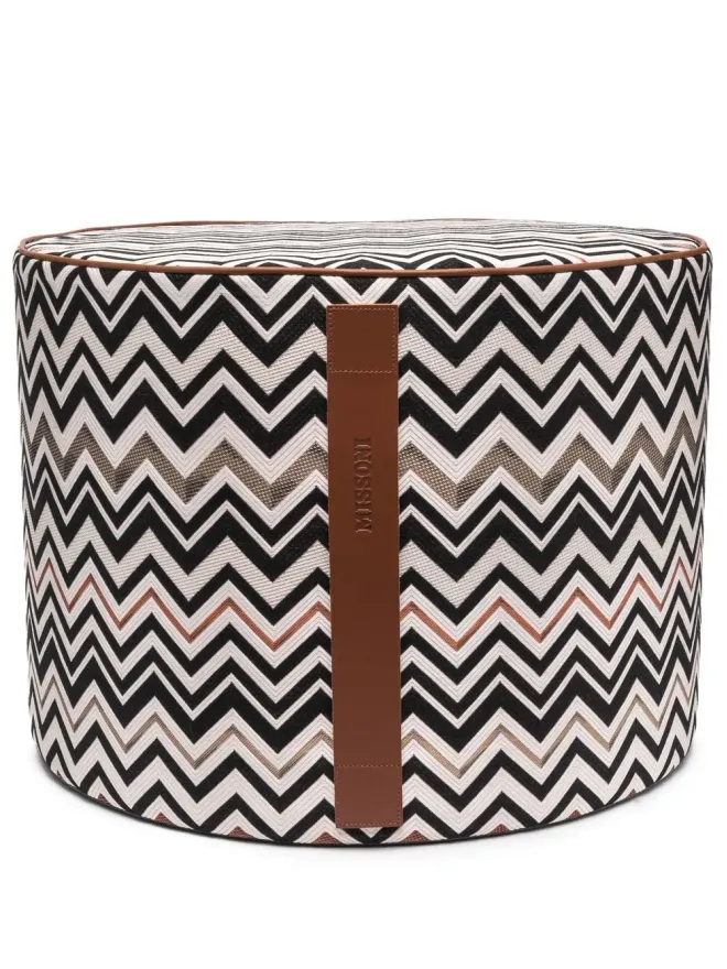 Missoni Home Missoni Home Belfast zig-zag pouf - Neutralsの商品画像