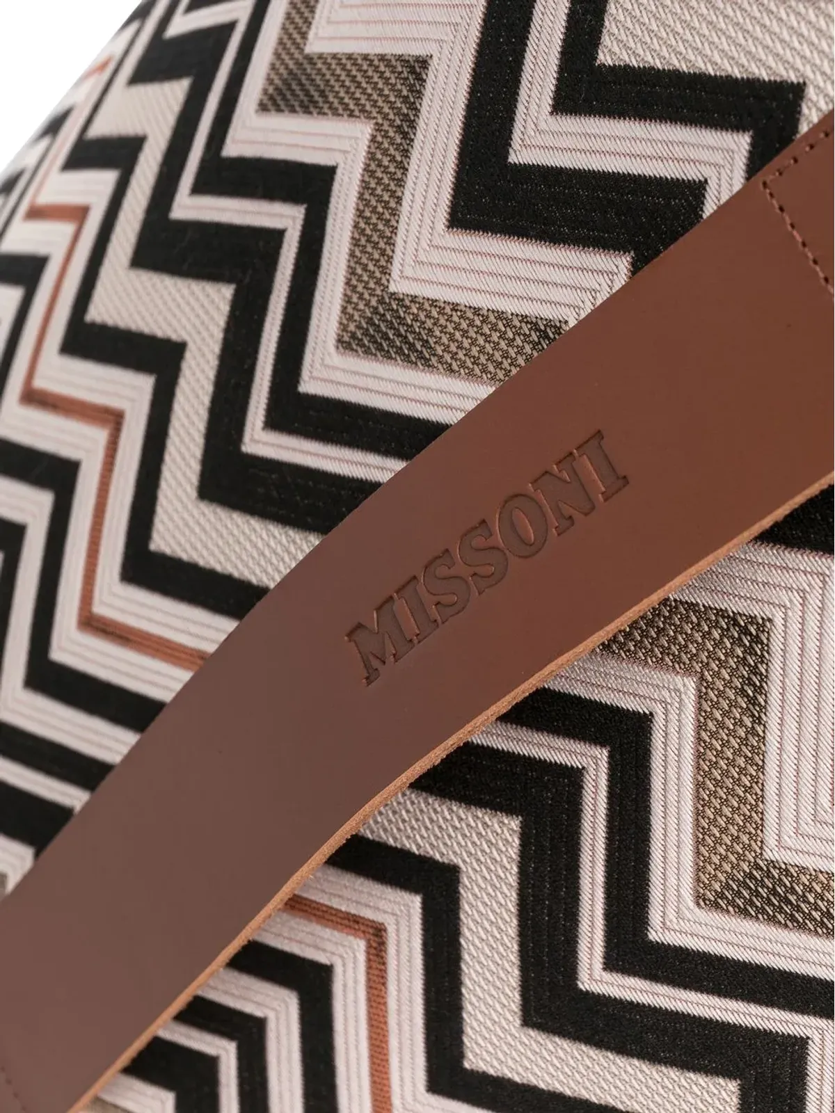 Missoni Home Belfast zig-zag pouf - Neutrals - 画像3