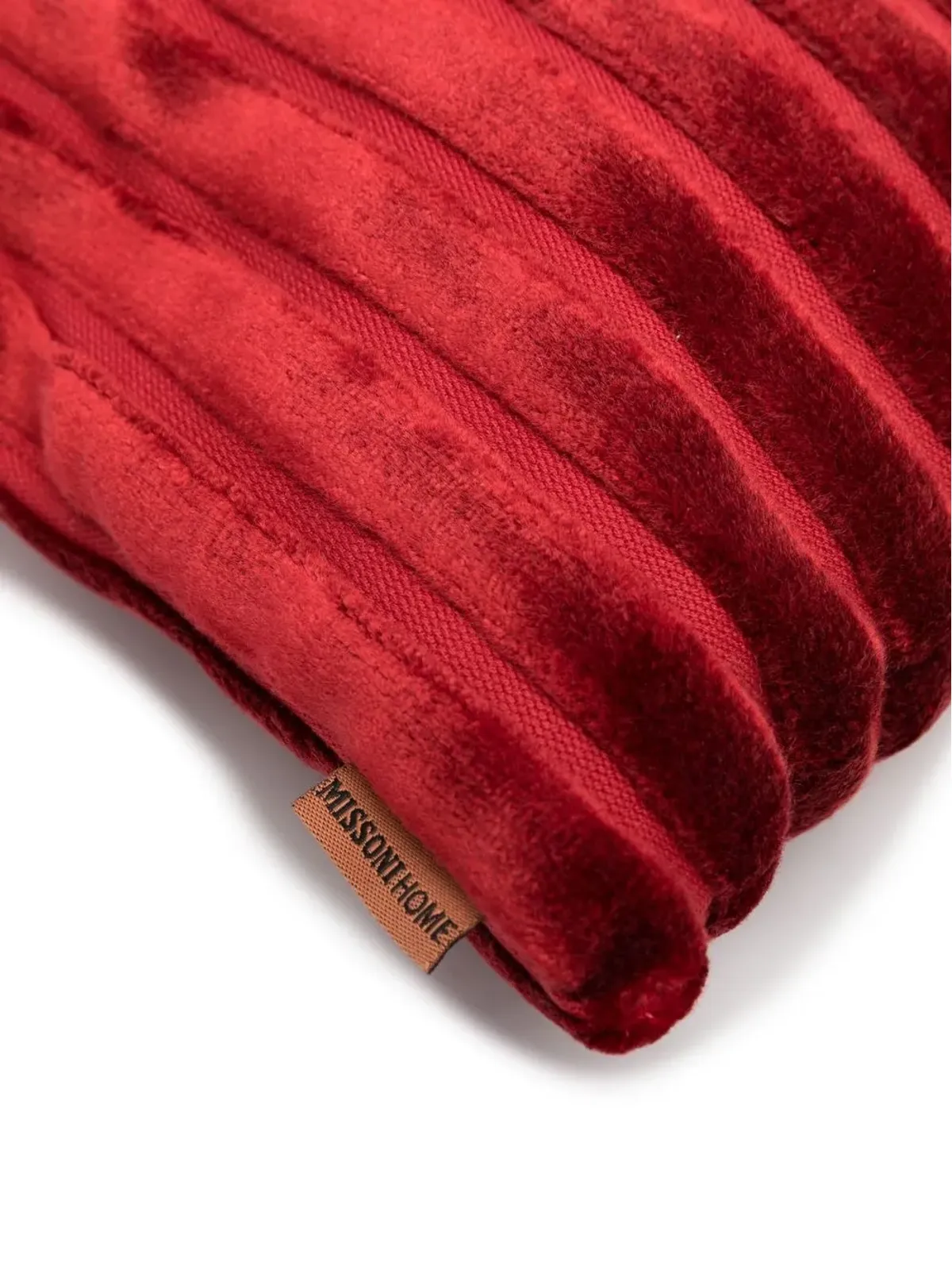 Missoni Home リブ編みベルベットクッション - レッド - 画像3
