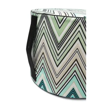 Missoni Home ジグザグプリント pouf グリーン - サムネイル3