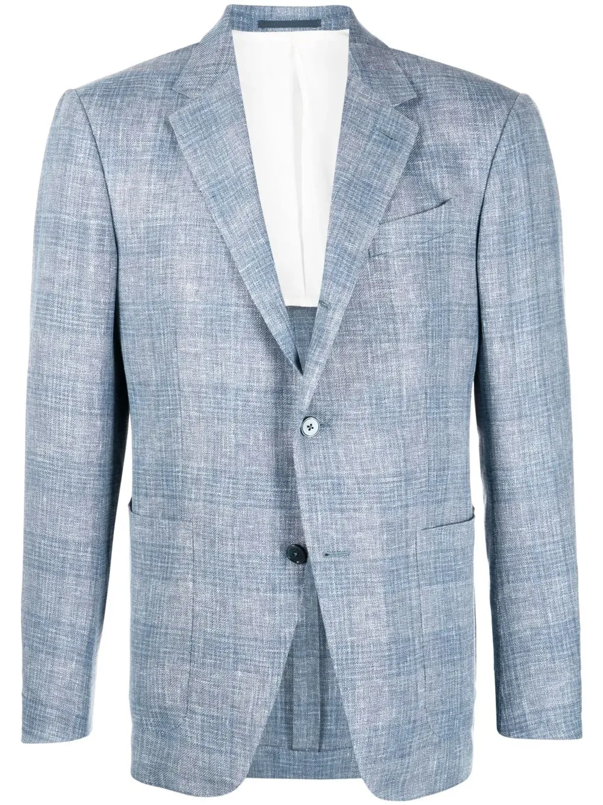 Zegna チェック柄 シングルブレスト ブレザー - 画像1