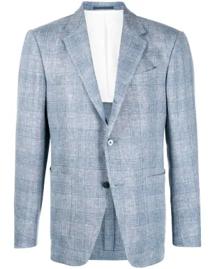 Zegna チェック柄 シングルブレスト ブレザー - サムネイル1