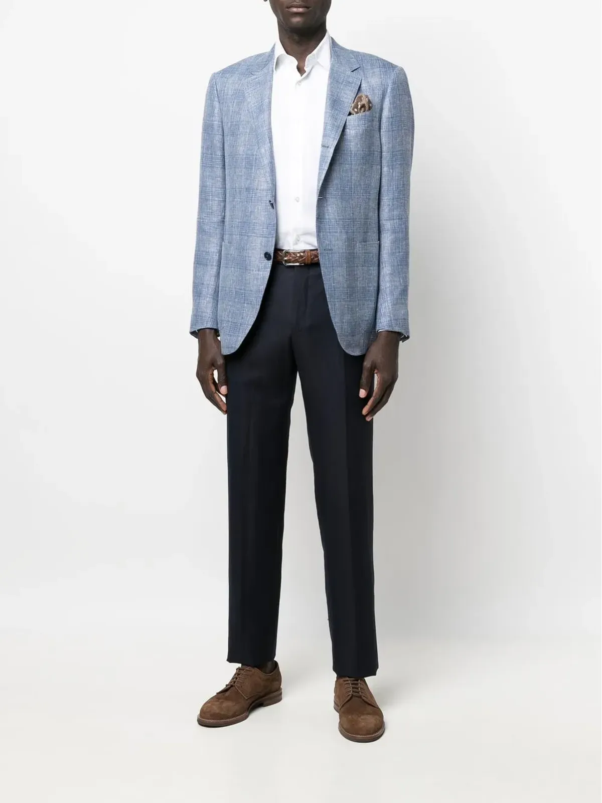 Zegna チェック柄 シングルブレスト ブレザー - 画像2