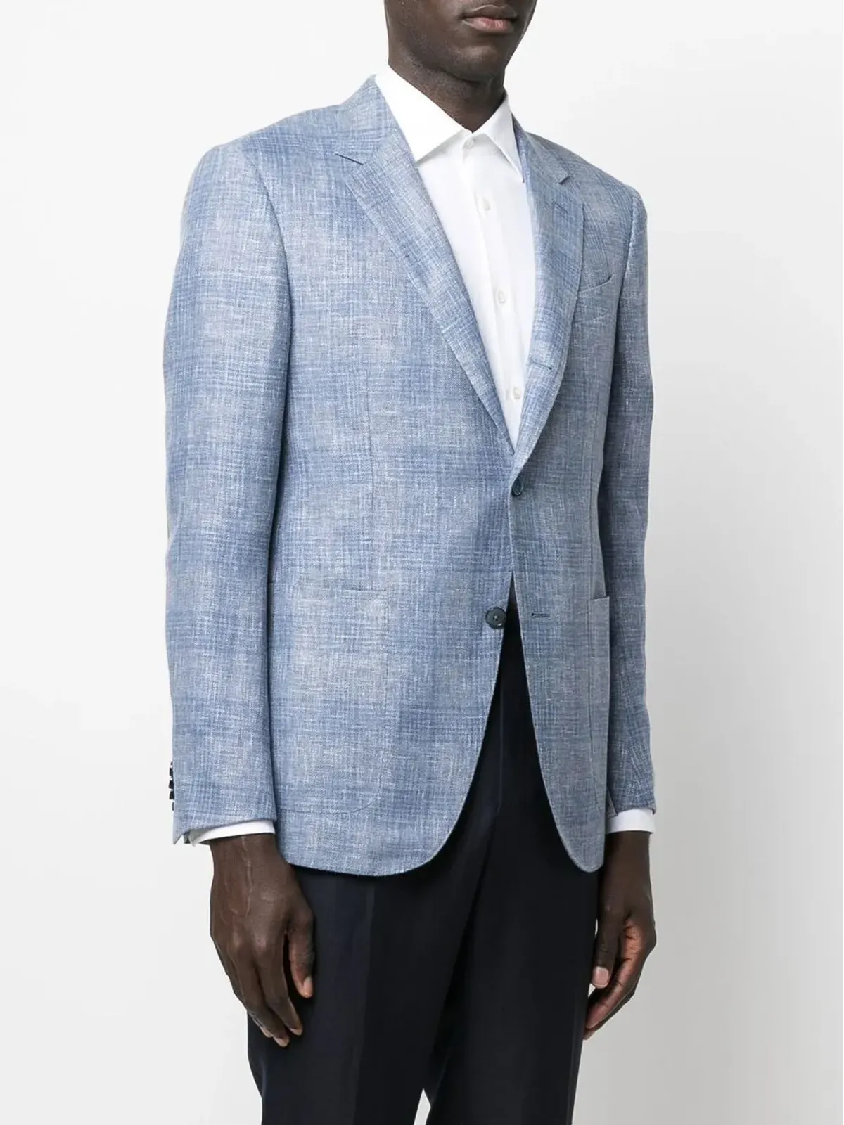 Zegna チェック柄 シングルブレスト ブレザー - 画像3