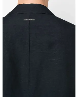 Armani Exchange シングルブレスト ボックスシルエット ブレザー - ブルー - サムネイル5