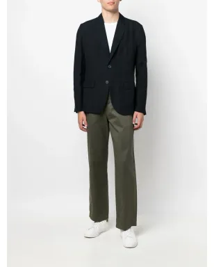 Armani Exchange シングルブレスト ボックスシルエット ブレザー - ブルー - サムネイル2