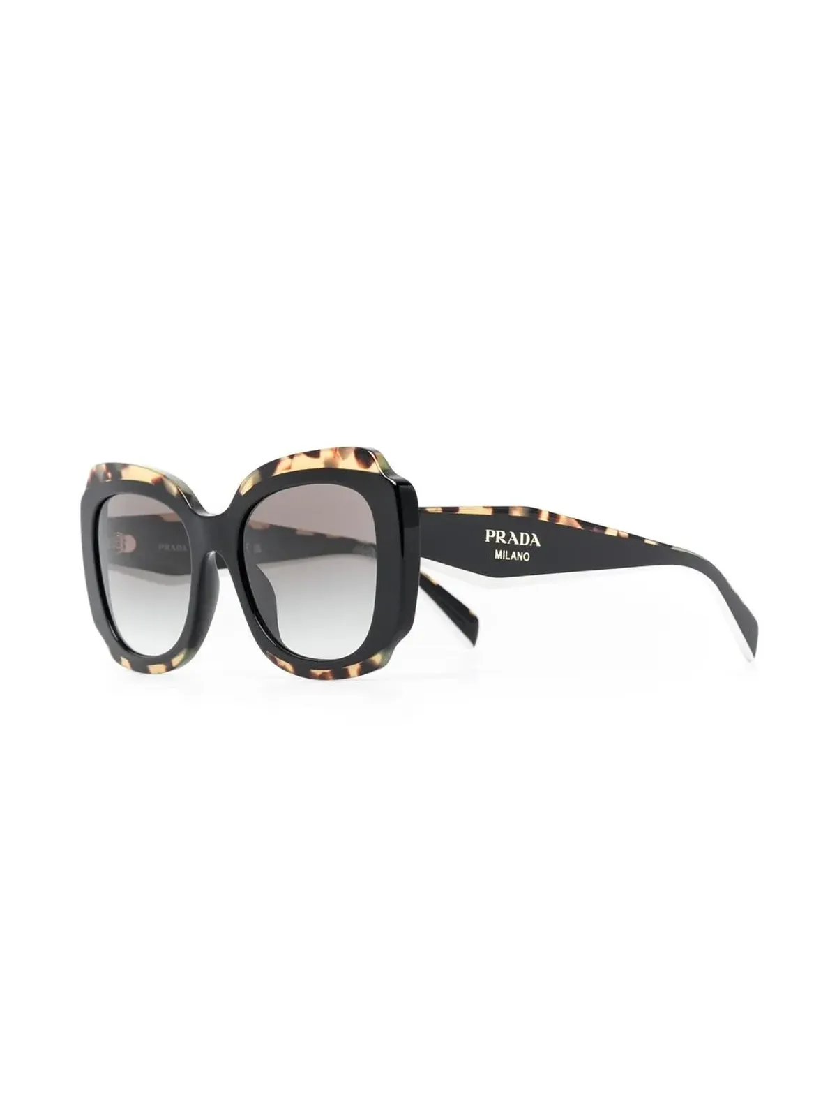 Prada Eyewear べっ甲柄風キャットアイサングラス - 画像2